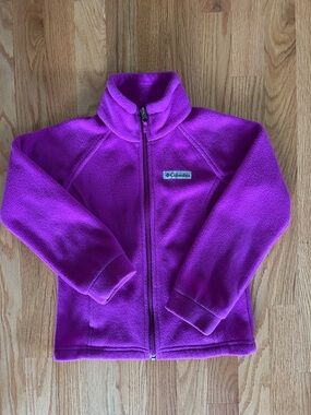 Columbia Girl’s Vibrant Purple Full-Zip Fleece Jacket